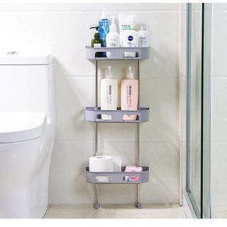 Kệ Nhựa 3 Tầng Đựng Đồ Đa Năng Nhà Vệ Sinh, Nhà Tắm