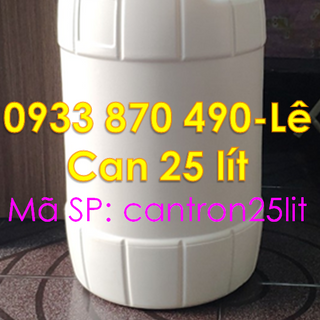 GIÁ CAN NHỰA 25 LÍT TRÒN MÀU TRẮNG, CAN NHỰA 25 LÍT ĐỰNG DUNG DỊCH , CAN VUÔNG 25 LÍT ĐỰNG VI SINH LOẠI DÀY