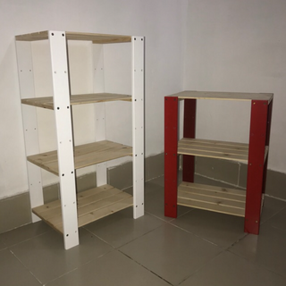 Kệ gỗ 4 tầng đa năng dễ tháo lắp có thể nâng hạ kệ tuỳ ý, gọn nhẹ