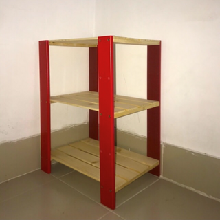 Kệ gỗ 3 tầng đa năng dễ tháo lắp có thể nâng hạ kệ tuỳ ý, gọn nhe