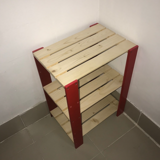Kệ gỗ 3 tầng đa năng dễ tháo lắp có thể nâng hạ kệ tuỳ ý, gọn nhe