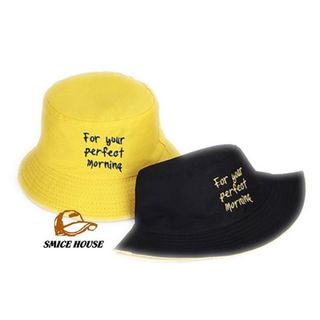 NÓN TAI BÈO BUCKET THÊU CHỮ