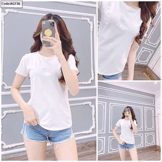 Áo thun nữ cổ tròn - chất thun Thái mềm mại
