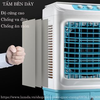 Quạt điều hòa AQUA làm mát bằng hơi nước công nghệ Nhật Bản-công suất 130W-lưu lượng gió 6000m3/h-thể tích bình 35L-tiết kiệm điện bằng 1/16 lần điều hòa-Bảo hành 01 năm
