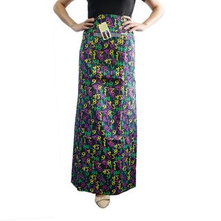 Váy Chống Nắng Xẻ Tà Chất Liệu Jean Họa Tiết