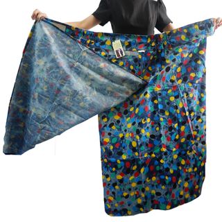 Váy Chống Nắng Xẻ Tà Chất Liệu Jean Họa Tiết