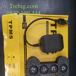 Cảm biến áp suất lốp gắn ngoài TPMS 014 tích hợp với màn android cao - Phụ kiện ô tô Trebig