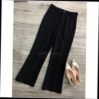 Quần tây công sở loe khóa trước