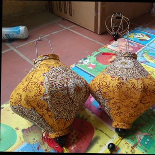 Đèn lồng Hội An hoa văn 45cm size to