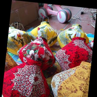 Đèn lồng Hội An hoa văn 45cm size to