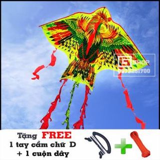 Diều phượng hoàng 5 đuôi + cuộn dây dài 30m