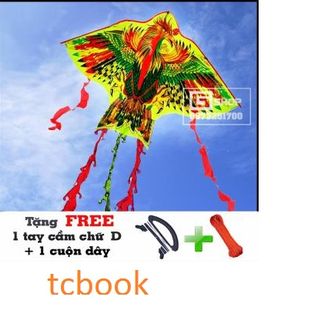 Diều phượng hoàng 5 đuôi + cuộn dây dài 30m
