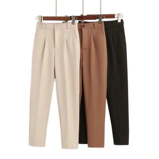 Quần baggy dáng công sở cạp chun