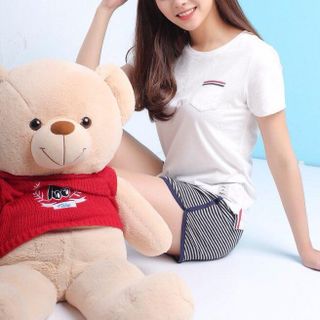 Quần short kẻ hàng dư xịn, chất mềm, cotton 100%