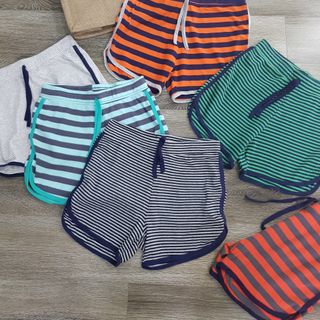 Quần short kẻ hàng dư xịn, chất mềm, cotton 100%