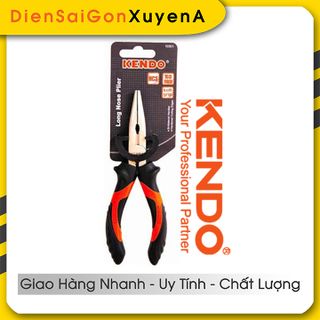 Kìm kềm mũi nhọn 160mm 6inch HCS TPR KENDO 10301 - Điện Sài Gòn Xuyên Á giá sỉ