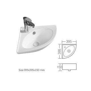 lavabo gốc, chậu rửa mặt treo gốc