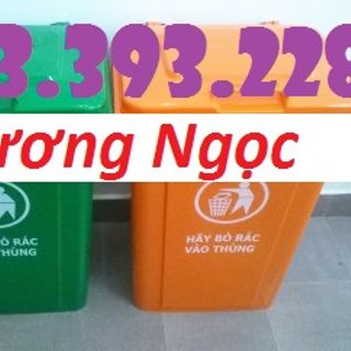 Thùng rác 90 Lít nắp kín, thùng rác nhựa HDPE, thùng rác công nghiệp giá sỉ