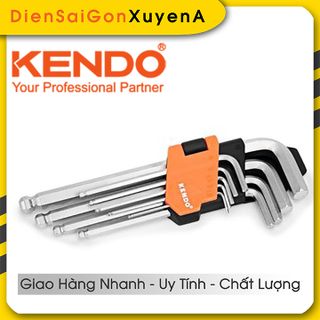 Bộ 9 lục giác đầu bi 1.5mm - 10mm CRV KENDO 20736