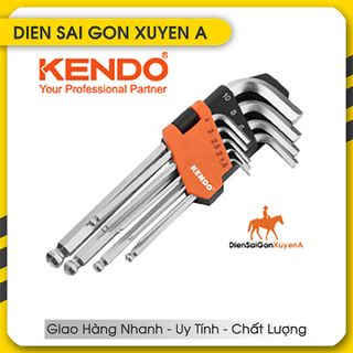 Bộ 9 lục giác đầu bi 1.5mm - 10mm CRV KENDO 20736