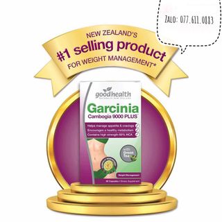 Kiểm át cân nặng - Giảm cân thảo dược Garcina Cambogia 9000Plus ( 60 viên )
