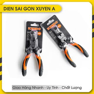 Kìm kềm mở phe mũi cong 7inch 180mm CRV - KENDO 11514 - Điện Sài Gòn Xuyên Á