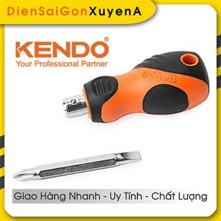 Tô vít ngắn 2 đầu có nam châm PH2 6mm CRV TPR KENDO 20217 - Điện Sài Gòn Xuyên Á giá sỉ