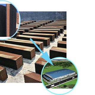 Tấm làm mát chống rêu HAFUJI cho nhà xưởng công nghiệp