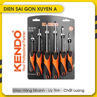 Bộ 6 cây tuốc nơ vít có nam châm CRV TPR KENDO 85114 - Điện Sài Gòn Xuyên Á