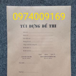 Túi đựng đề thi (100 cái)