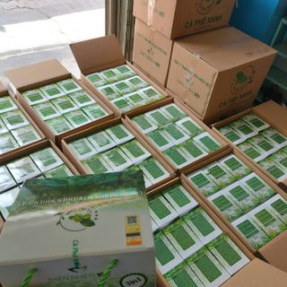 Cafe xanh kháng mỡ Thiên Nhiên Việt Hộp lớn 30 gói
