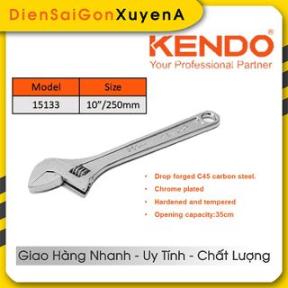 Mỏ lết 250mm 10inch độ mở rộng 35cm CS KENDO 15133 - Điện Sài Gòn Xuyên Á