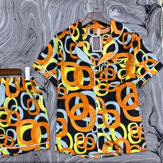 BỘ NGỦ LỤA SATIN _ BỘ PYJAMA GẤM LỤA HOẠ TIẾT