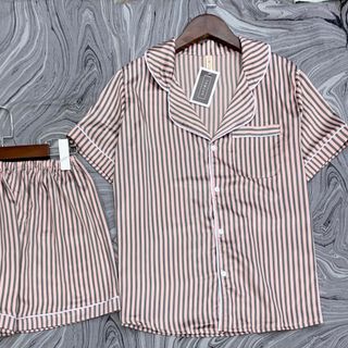 BỘ NGỦ LỤA SATIN _ BỘ PYJAMA GẤM LỤA HOẠ TIẾT