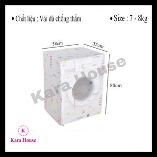 Áo trùm máy giặt vải dù các size cửa ngang, cửa trên