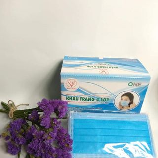 Khẩu trang Xanh 4 lớp Thái Tường giá sỉ