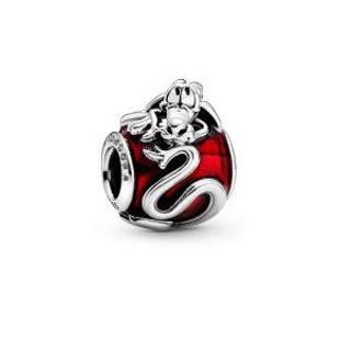 Charm rồng ôm glass đỏ