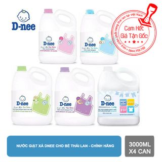 Nước giặt xả Dnee chuẩn hàng thái lan 3000ml x1 thùng