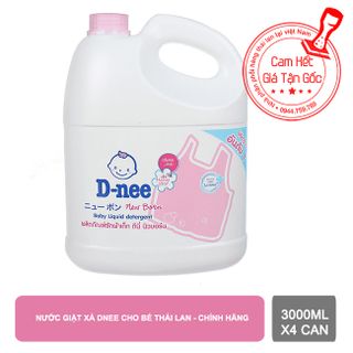 Nước giặt xả Dnee chuẩn hàng thái lan 3000ml x1 thùng