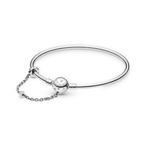 Vòng cứng cơ bản chốt tròn kèm safety chain chống rơi charm Vt063