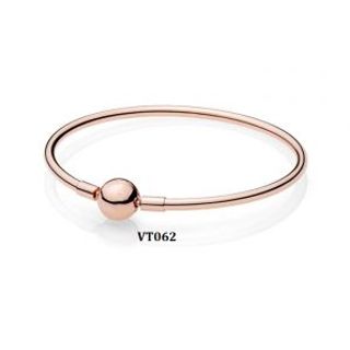 Vòng cứng cơ bản chốt chốt tròn màu rose gold Vt062