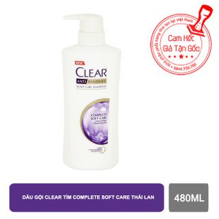 Dầu gội Clear tím Complete Soft Care thái lan 480ML