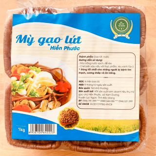 Mỳ Gạo Lứt Hữu Cơ Đặc Sản - Gói 1Kg