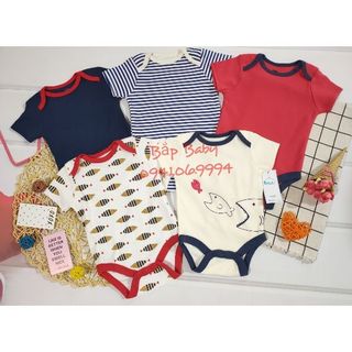Set 5 body chip cộc tay cho bé trai và bé gái