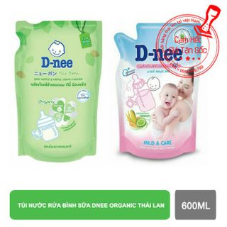 Túi nước rửa bình sữa Dnee ORGANIC 600ml Thái lan giá sỉ