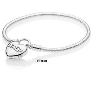 Vòng mềm cơ bản mix charm khóa rời LOVE Vt030 giá sỉ