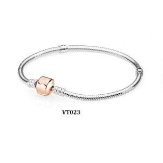 Vòng mềm cơ bản chốt trụ rose gold