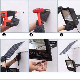 ĐÈN PHA LED NĂNG LƯỢNG MẶT TRỜI 200W - CHIẾU SÁNG XUYÊN ĐÊM MÀ KHÔNG TỐN ĐIỆN !!
