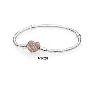 Vòng cơ bản mềm chốt tim vàng hồng Vt028