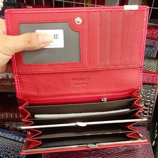 Ví cá sấu nữ nhiều ngăn
